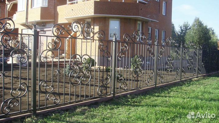 H2Кованные заборы \ Калитки 3Д с установкой 2 метр