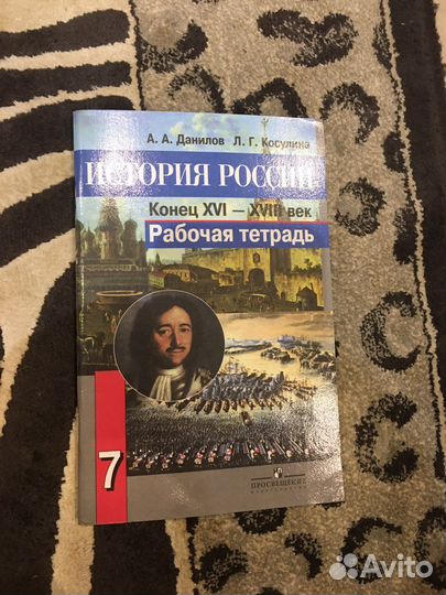Раб.тетр,по истории 7 класс данилов косулина