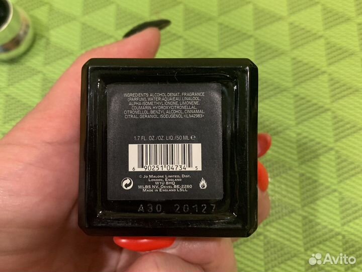 Jo Malone - Myrrh & Tonka, оригинал