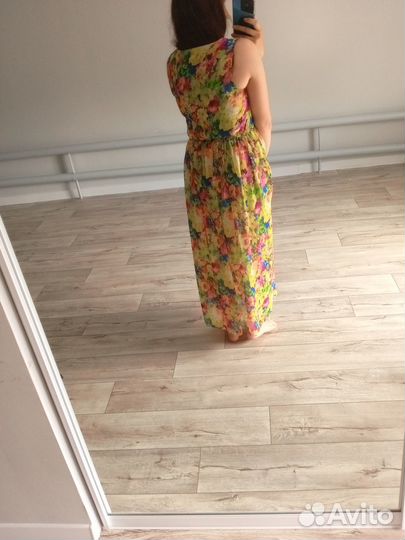 Длинное летнее платье