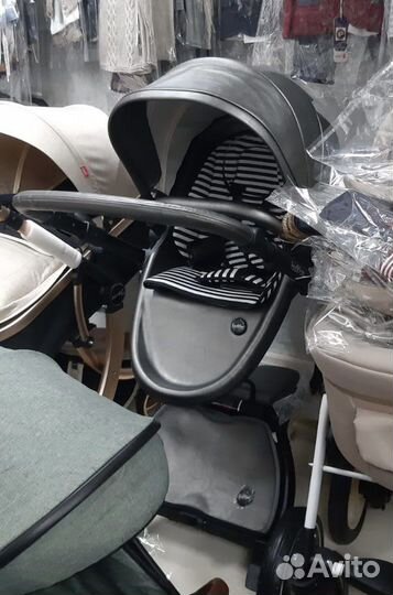 Коляска 2 в 1 эко кожа