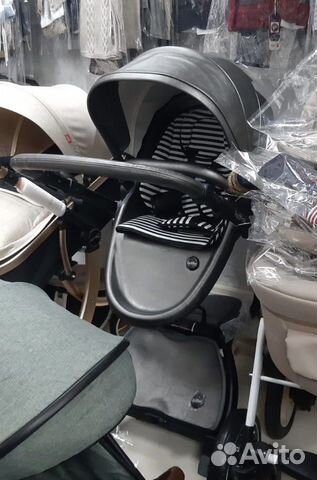 Коляска 2 в 1 эко кожа