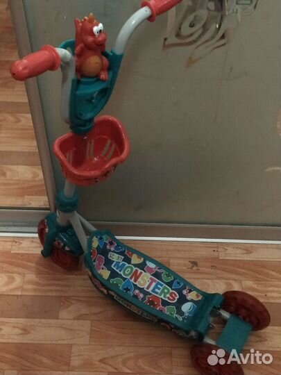 Самокат детский трехколесный бу