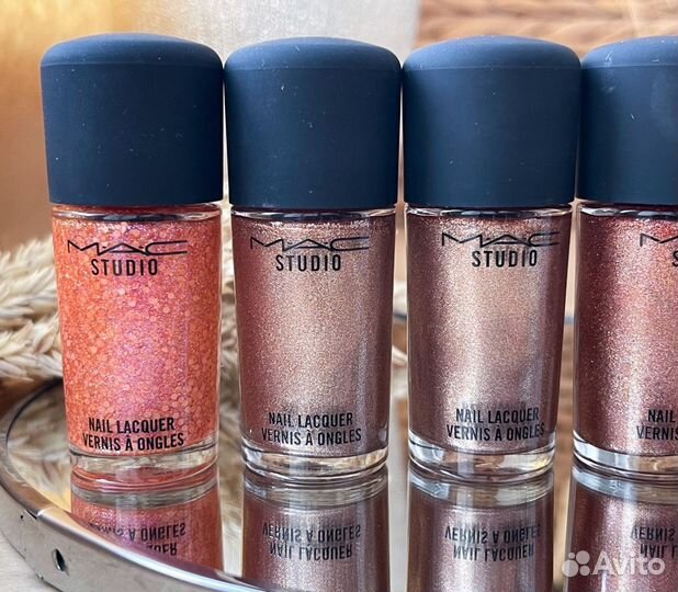 MAC лаки для ногтей глиттерные