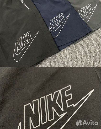 Шорты nike (M-XXL) серые