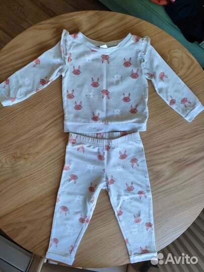 Теплая одежда на девочку 12-24 мес