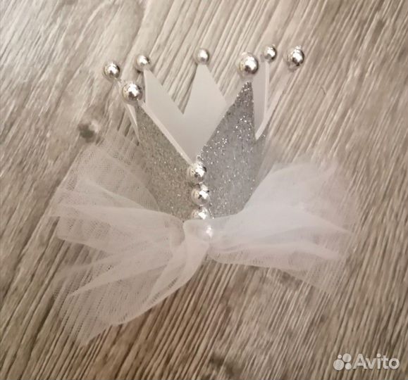 Корона серебристая для принцессы