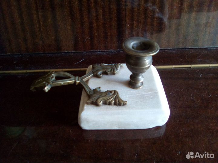 Старинный подсвечник Бронза 19 век Россия