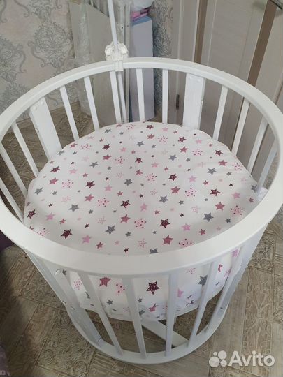 Кроватка круглая трансформер