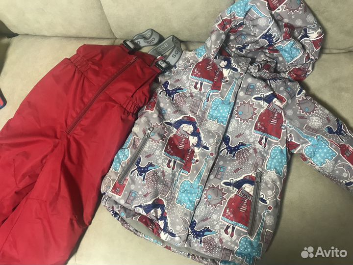 Комплект, комбинезон и куртка,104