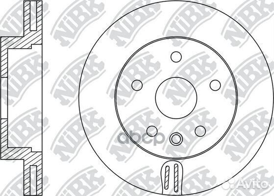 Диск тормозной audi A5 07- RN33001 NiBK