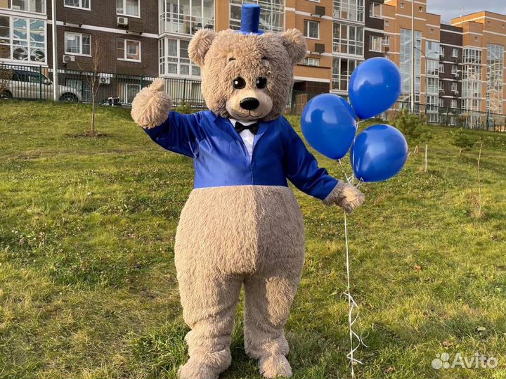 Аренда костюма медведя прокат ростовая кукла
