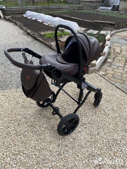 Коляска Verdi 3 в 1 Коричневая полный комплект