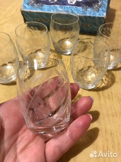 Хрустальные стаканчики- стопки