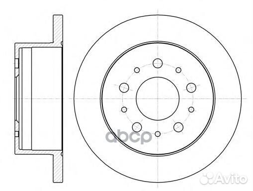 Диск торм. задн. Ducato Jumper. 6105500 Road
