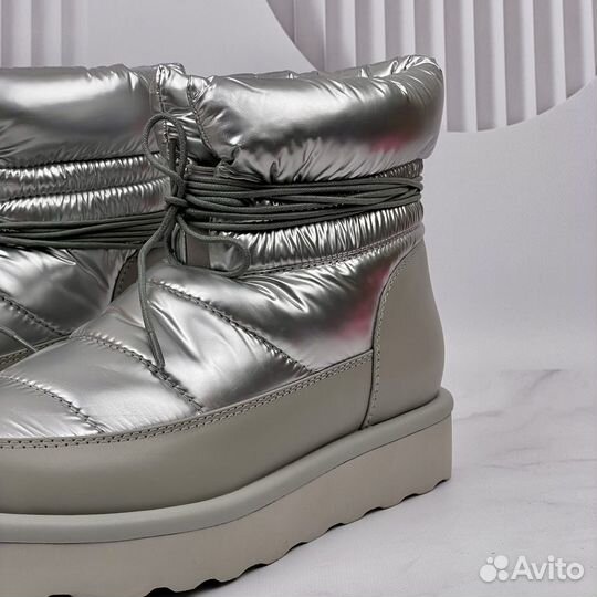 Дутики Ugg Classic Mini Blow Silver