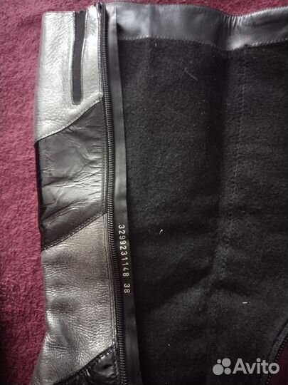 Сапоги кожаные