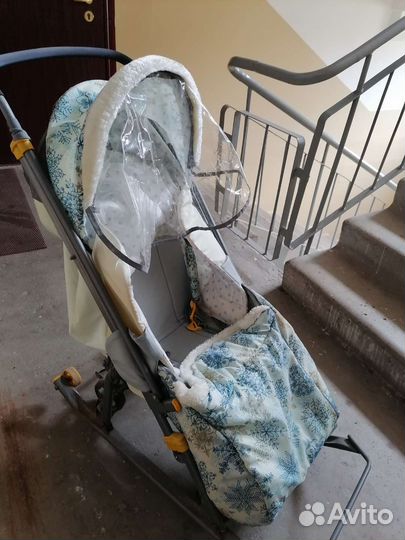 Детские санки коляска