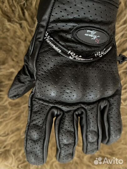 Мотоциклетные перчатки кожаные