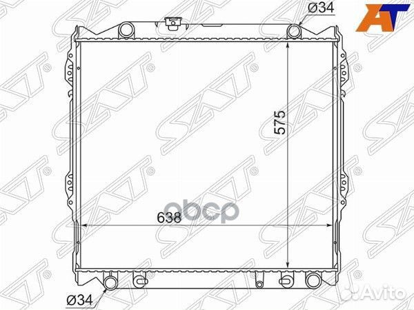 Радиатор Toyota Land Cruiser Prado (J90) 96-02
