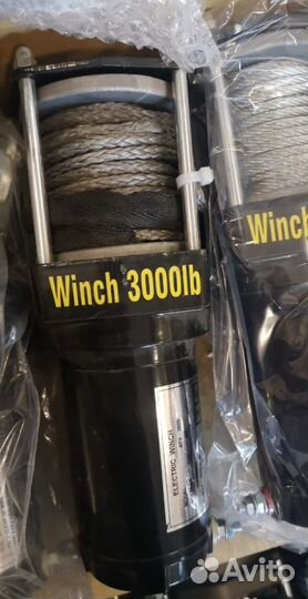 Лебедка ATV Winch синтетический трос 3000 lbs