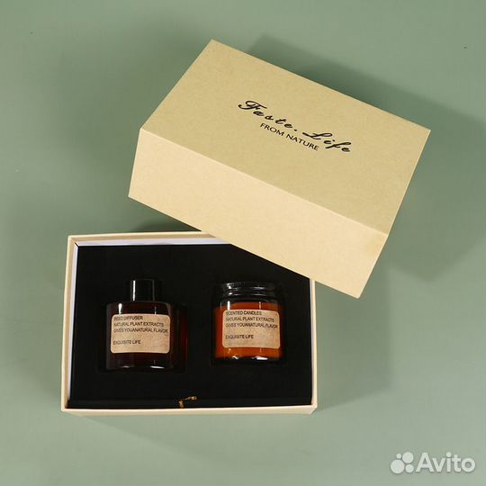 Подарочный набор: ароматическая свеча + диффузор