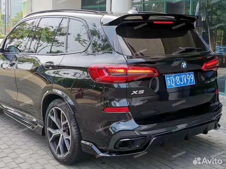 Спойлер широкий BMW X5 G05 под покраску