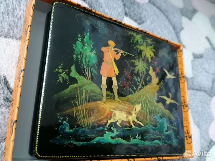 Шкатулка Палех Бабанов 1968г №14027