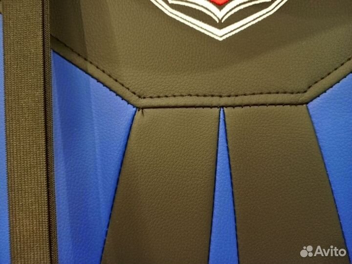 Игровое кресло черный и синий play haha до 171 кг