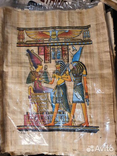 Папирус египетский/ Холст из папируса с рисунком