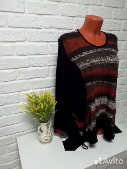 Трикотажная блуза размер 54
