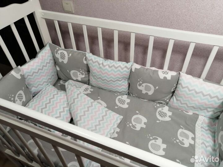 Бортики в детскую кроватку