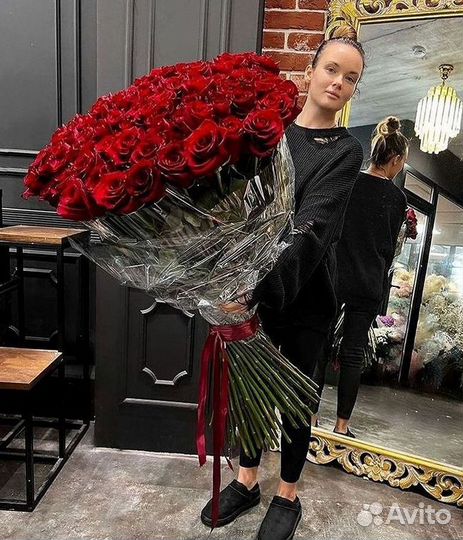 Высокие розы Гигантские розы Доставка цветов