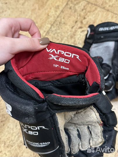 Краги хоккейные bauer vapor X80 размер 10