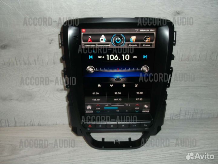 Магнитола Opel Astra J Android в стиле Tesla