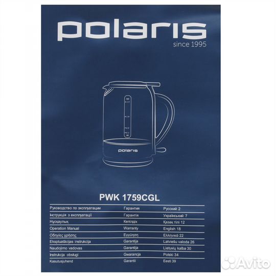 Электрочайник Polaris PWK 1759CGL