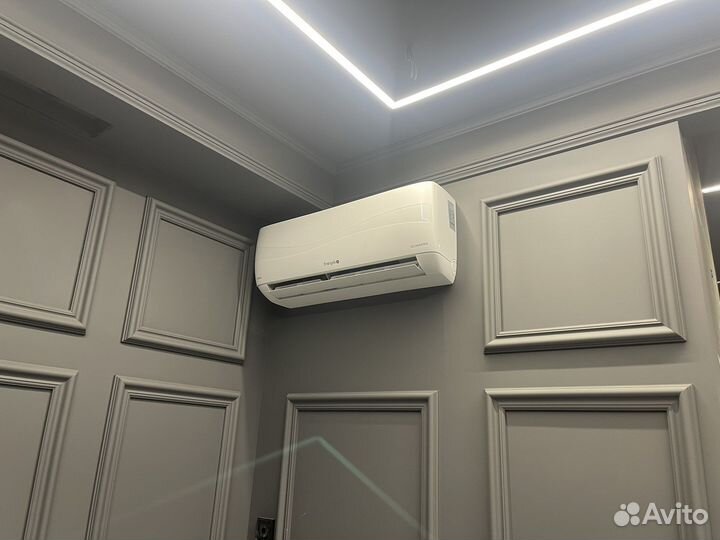 Монтаж кондиционеров.Закладка трасс, Чистка