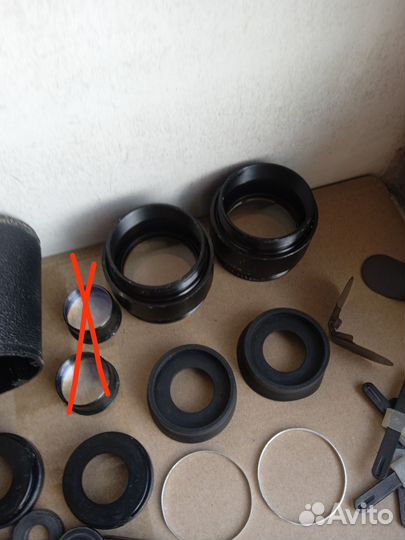 Окуляр, призма, объектив бинокля tento 7х35 СССР