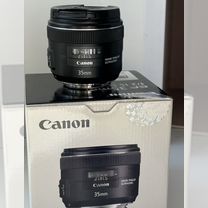 Объектив canon EF 35mm f/2 IS USM