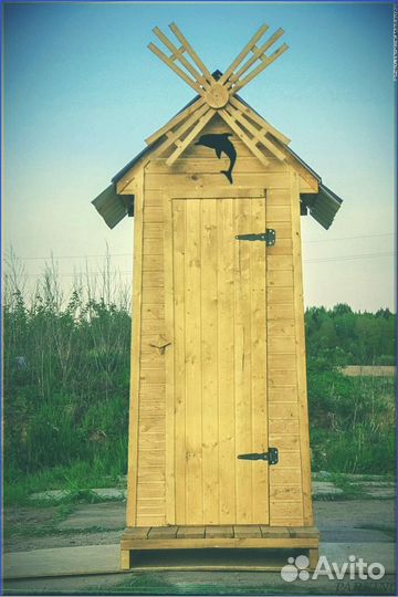 Дачный туалет с декором и установкой QPH