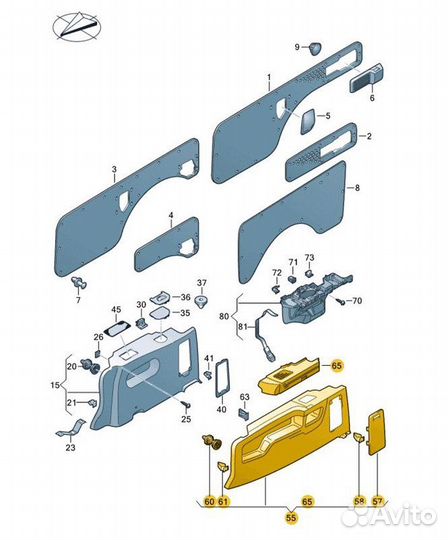Б/У обшивка - В хорошем состоянииn- Место