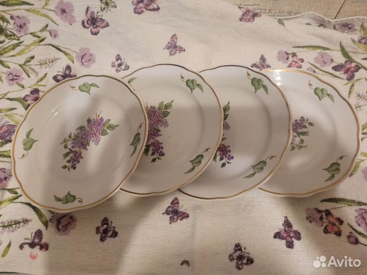 Тарелки сирень дулево