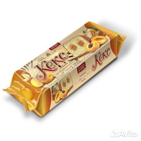 Опт - Кекс Русский Бисквит с Абрикосовой начинкой