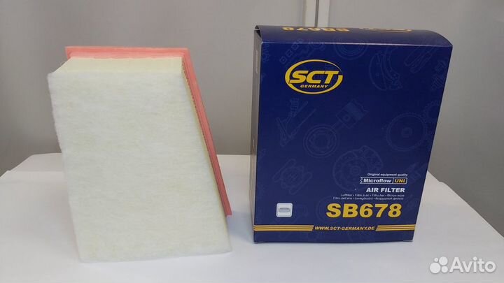 Фильтр воздушный двигателя SCT SB 678 renault