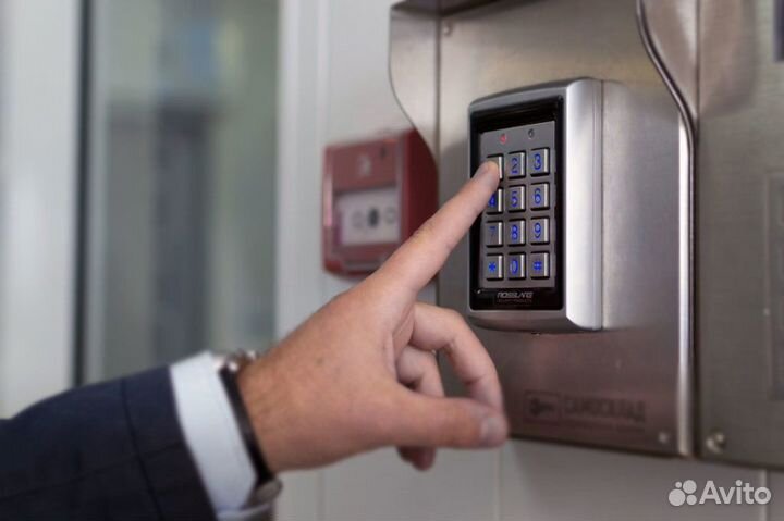 Установка видеонаблюдения домофона скуд