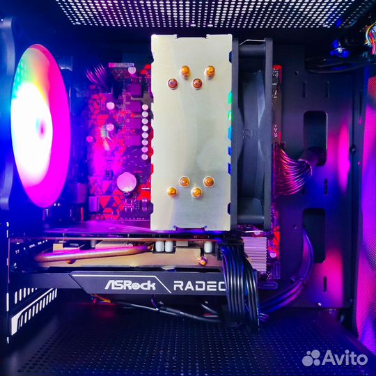 Игровой пк RX 6600XT Ryzen 3600 512 M2 16 RAM