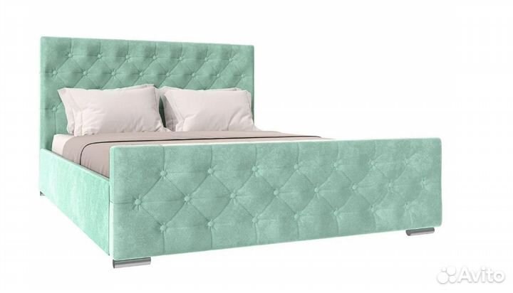Кровать Мишель велюр мята
