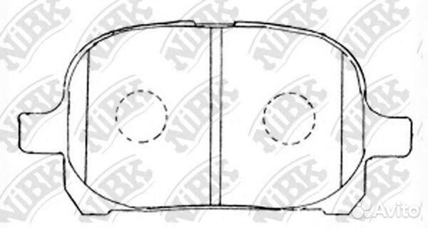 Колодки тормозные дисковые toyota harrier 2000-200