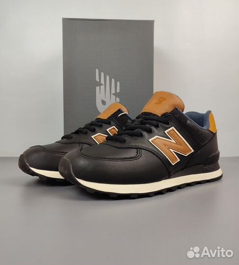 New balance 574 кожа 9us, 10us