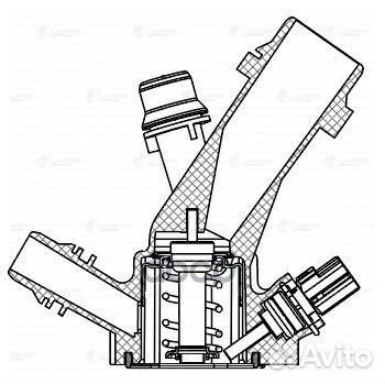 Термостат для а/м Volvo XC60 (08) /XC70 (08)